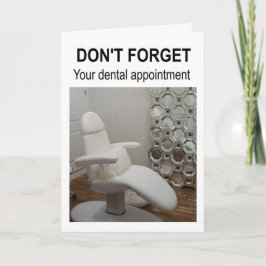 Tarjeta No te olvides de tu cita dental.