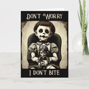 Tarjeta No te preocupes, no muerdo ... mucho   Halloween