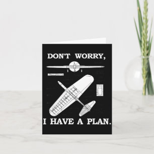 Tarjeta No te preocupes, tengo un plan. Modelo de avión di