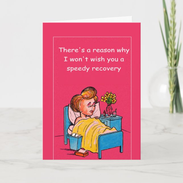 Tarjeta no te recuperes rápido (Anverso)