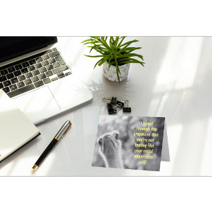 Tarjeta No te sientes como si tu superhéroe se fuera bien