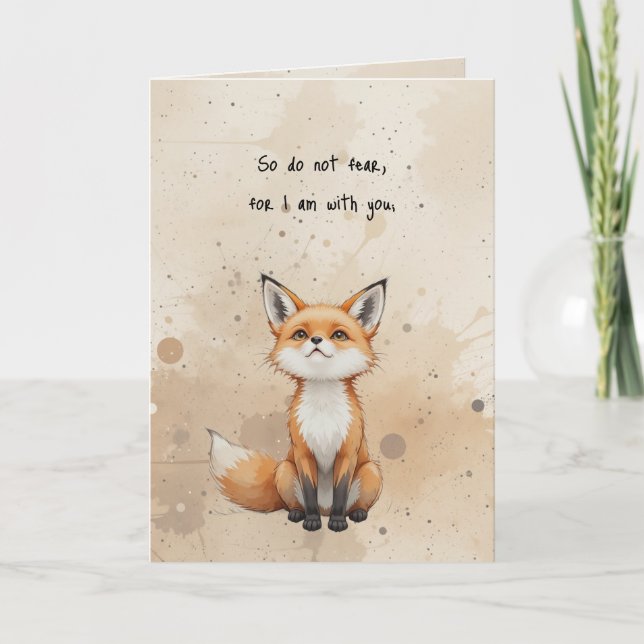 Tarjeta No teman el versículo de las escrituras bíblicas (Anverso)