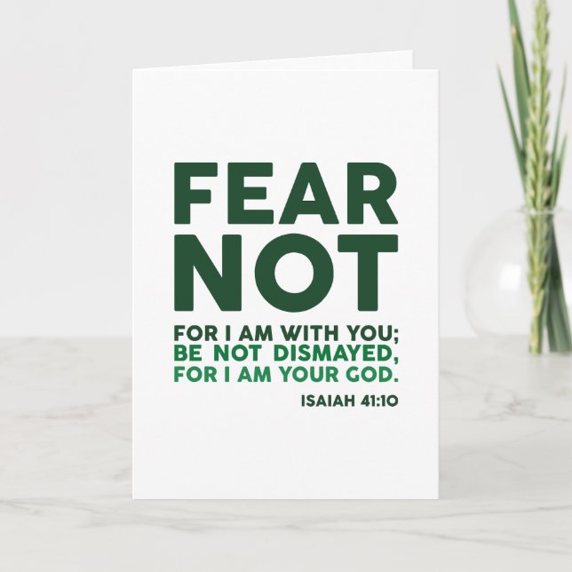 Tarjeta No temas, porque estoy contigo (Anverso)