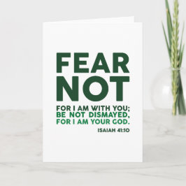 Tarjeta No temas, porque estoy contigo