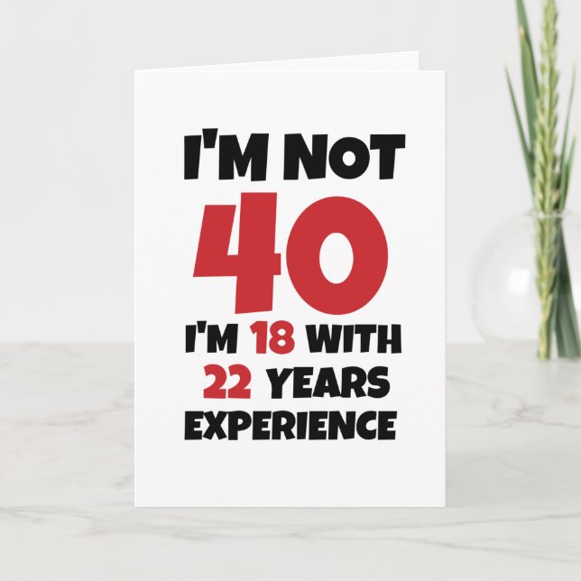 Tarjeta No Tengo 40 (Anverso)