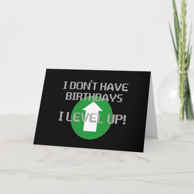 Tarjeta No tengo cumpleaños... (Anverso)