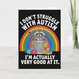 Tarjeta No tengo problemas con el autismo, en realidad soy