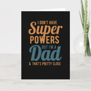 Tarjeta No tengo super poderes pero soy un papá y eso es