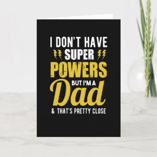 Tarjeta No tengo superpoderes pero soy un padre