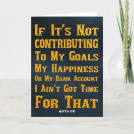 Tarjeta No tengo tiempo para eso