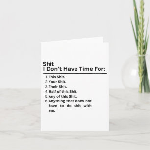 Tarjeta No tengo tiempo para Pegatina