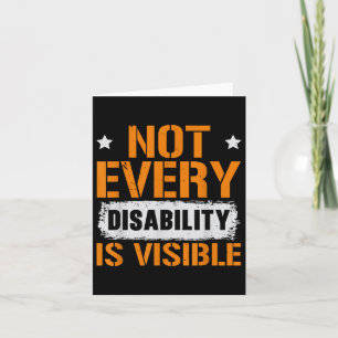 Tarjeta No Todas Las Discapacidades Son Visibles Awarene A