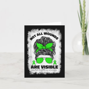 Tarjeta No Todas Las Heridas Son Conciencia Visible Sobre 
