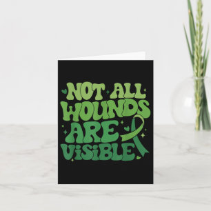 Tarjeta No Todas Las Heridas Son Conciencia Visible Sobre