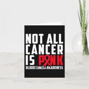 Tarjeta No Todo El Cáncer Es Rosa. Conciencia sobre el cán