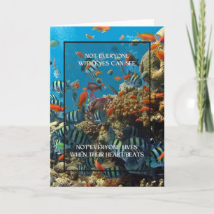 Tarjeta No todos con ojos PUEDEN VER la cita de la vida en