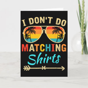 Tarjeta No Uso Camisetas Combinadas Divertidas Familia Com