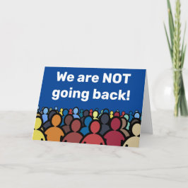 Tarjeta No vamos a volver atrás