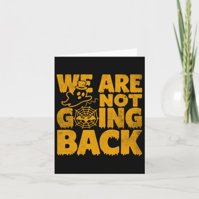 Tarjeta No vamos a votar por KK Kamala Harris Halloween (Anverso)