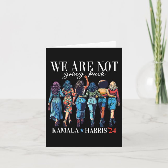 Tarjeta No van a regresar Kamala Harris Waltz 24 Madam Pr (Anverso)