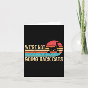 Tarjeta No Volver Gatos Graciosos Retro De Vintage Cat 202