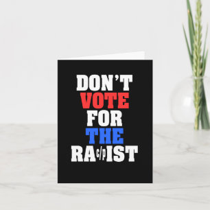 Tarjeta No Vota Por El Pegatina Racpista