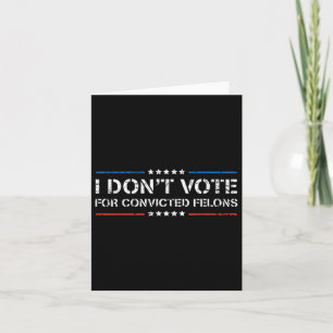 Tarjeta No voto por los condenados contra la trompa