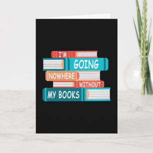 Tarjeta No voy a ninguna parte sin mis libros