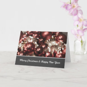 Tarjeta Noble Navidad con brillantes luces