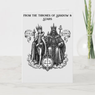 Tarjeta Nobleza Goética Príncipe Stolas y Rey Paimon