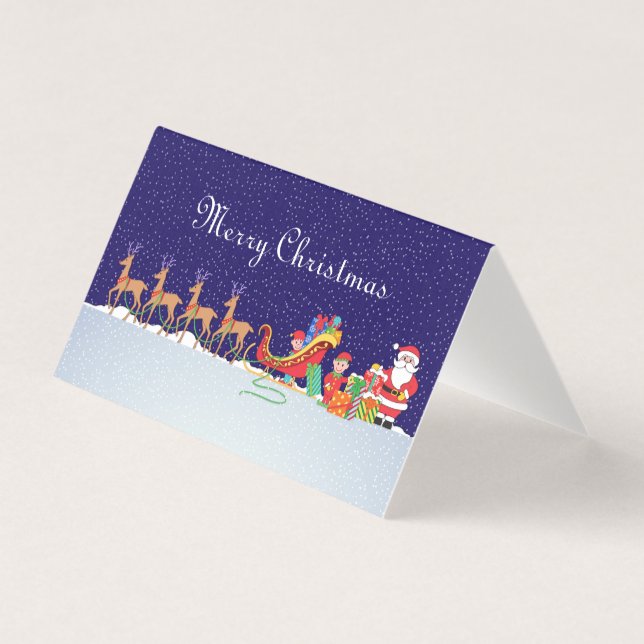 Tarjeta Noche antes de los Navidades (Anverso)