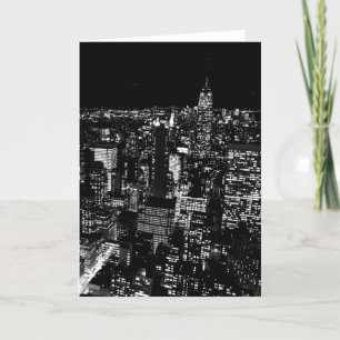 Tarjeta Noche Black & White New York City