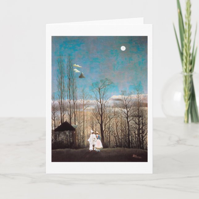 Tarjeta Noche de Carnaval, Rousseau (Anverso)