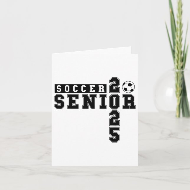 Tarjeta Noche de fútbol de último año Graduación de fútbol (Anverso)