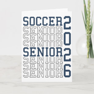 Tarjeta Noche de fútbol para mayores Graduación de fútbol