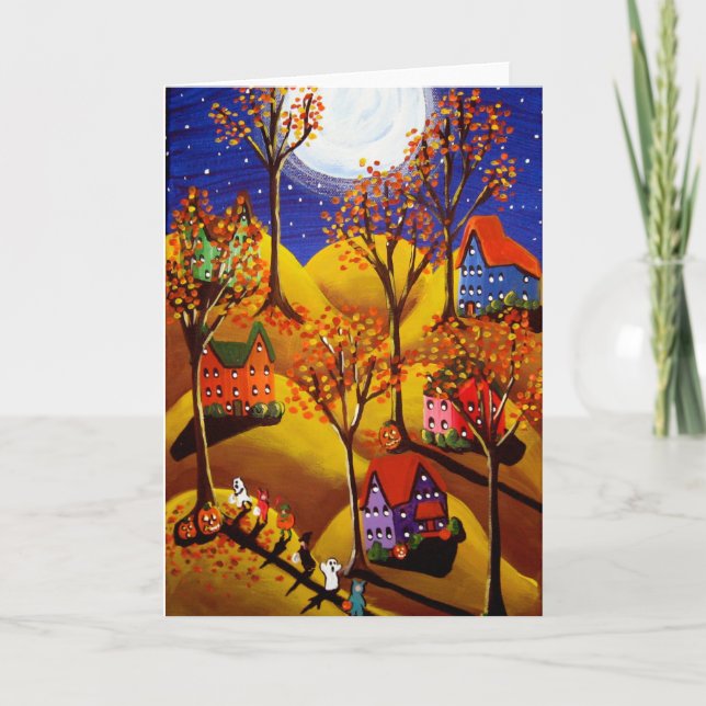 Tarjeta Noche de Halloween (Anverso)