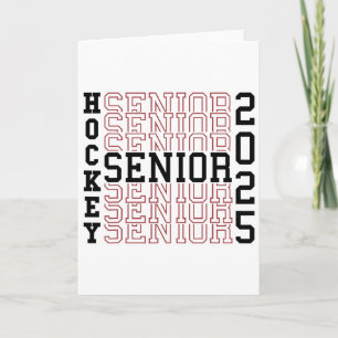 Tarjeta Noche de Hockey Senior Hockey Senior Graduación 20