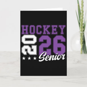 Tarjeta Noche de Hockey Senior Hockey Senior Graduación 20