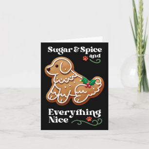 Tarjeta Noche de Navidad Perro Gingerbread Navidades de es