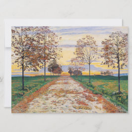 Tarjeta Noche de otoño (por Ferdinand Hodler)