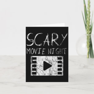 Tarjeta Noche de Película de Terror