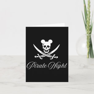 Tarjeta ¡Noche de Piratas! Camisetas de Crucero Familiares