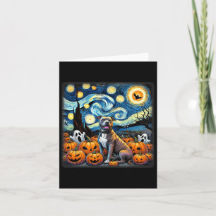 Tarjeta Noche de Pitbull Halloween