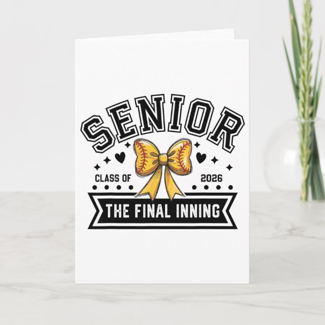 Tarjeta Noche de Seniors de Softll Cl de 2026 Crew Softll  (Anverso)