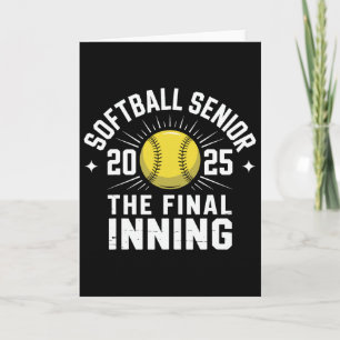 Tarjeta Noche de Softbol para Seniors Clase Superior de 20