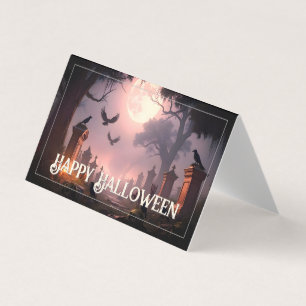 Tarjeta Noche de Sombras: Un hechizo de Halloween despiert