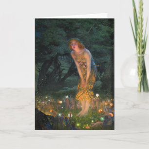 Tarjeta Noche de verano de 1908 por Edward Robert Hughes