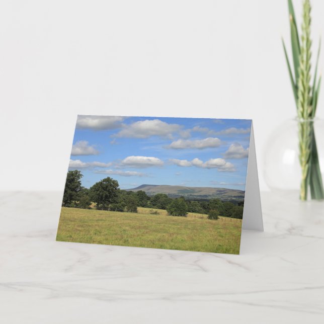 Tarjeta Noche de verano de Pendle Hill (Anverso)