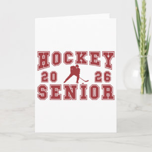 Tarjeta Noche de Veteranos de Hockey Graduación 2026 de Ho