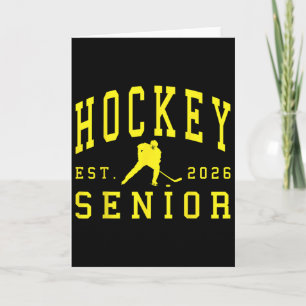 Tarjeta Noche de Veteranos de Hockey Graduación de Hockey